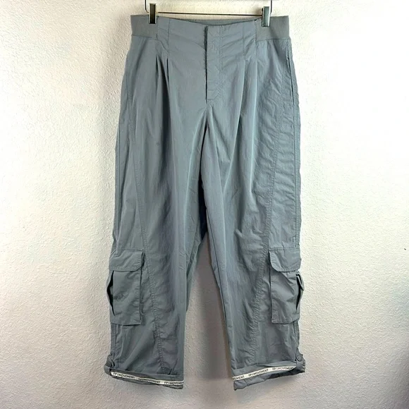 Free People Movement Mesmerize Me Solid Pants in Gray Womens Small MSRP - $108 - Picture 2 of 10